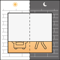 Estor enrollable opaco