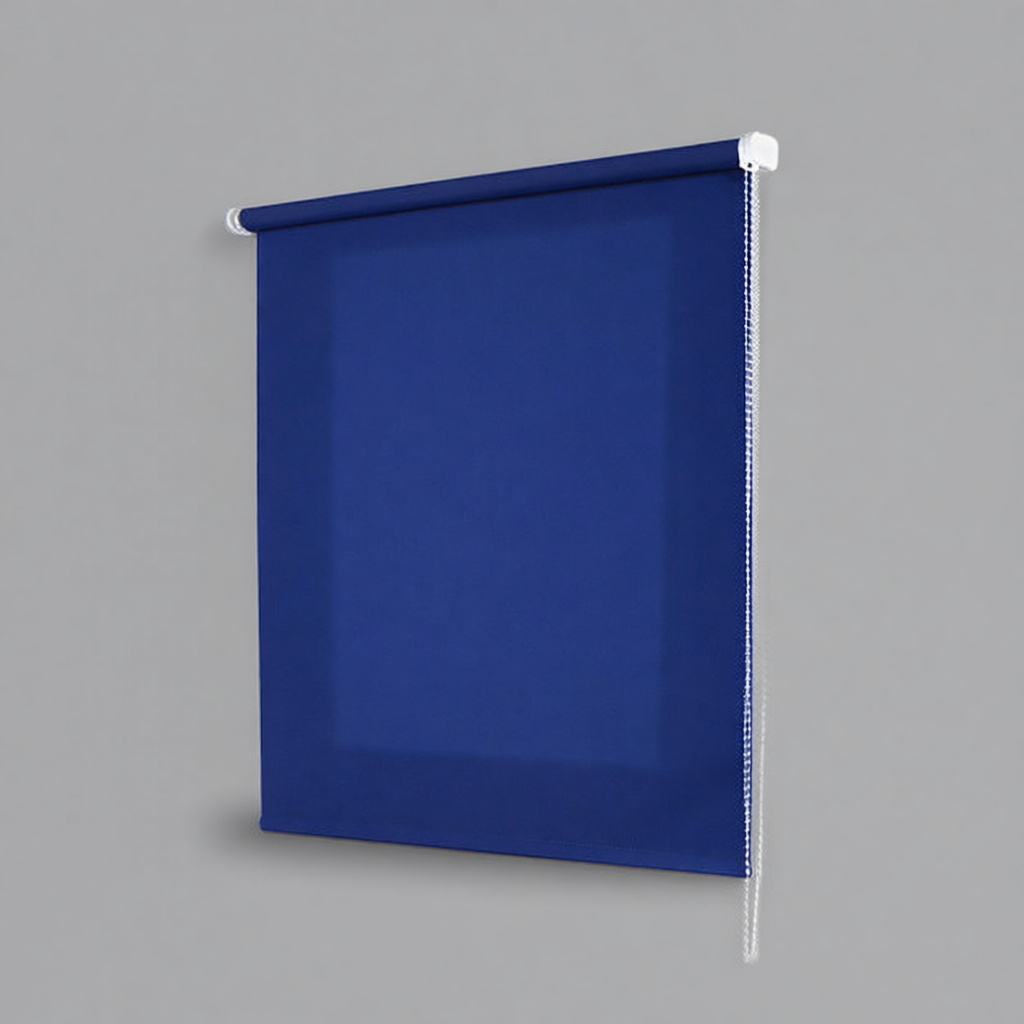 Estor traslúcido azul