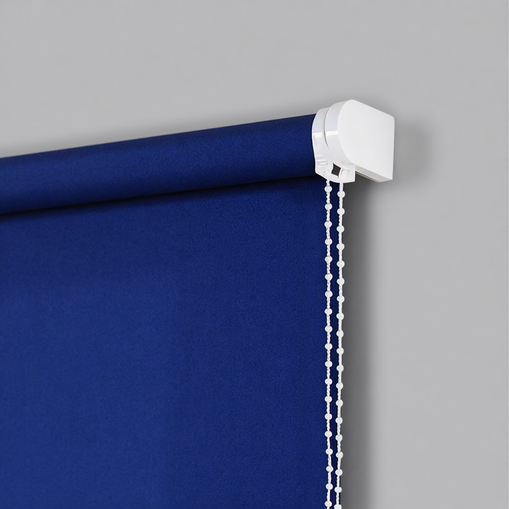 Estor traslúcido azul