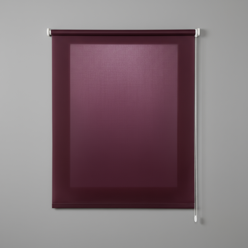 Estor traslúcido berenjena