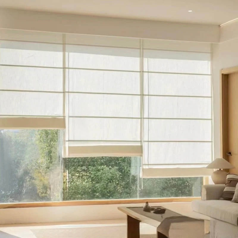 Estor plegable con varillas