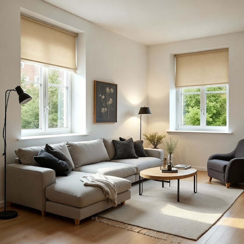 Estor traslúcido vainilla